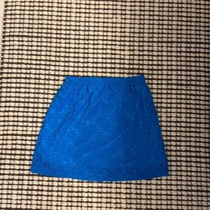 Blue mini skirt